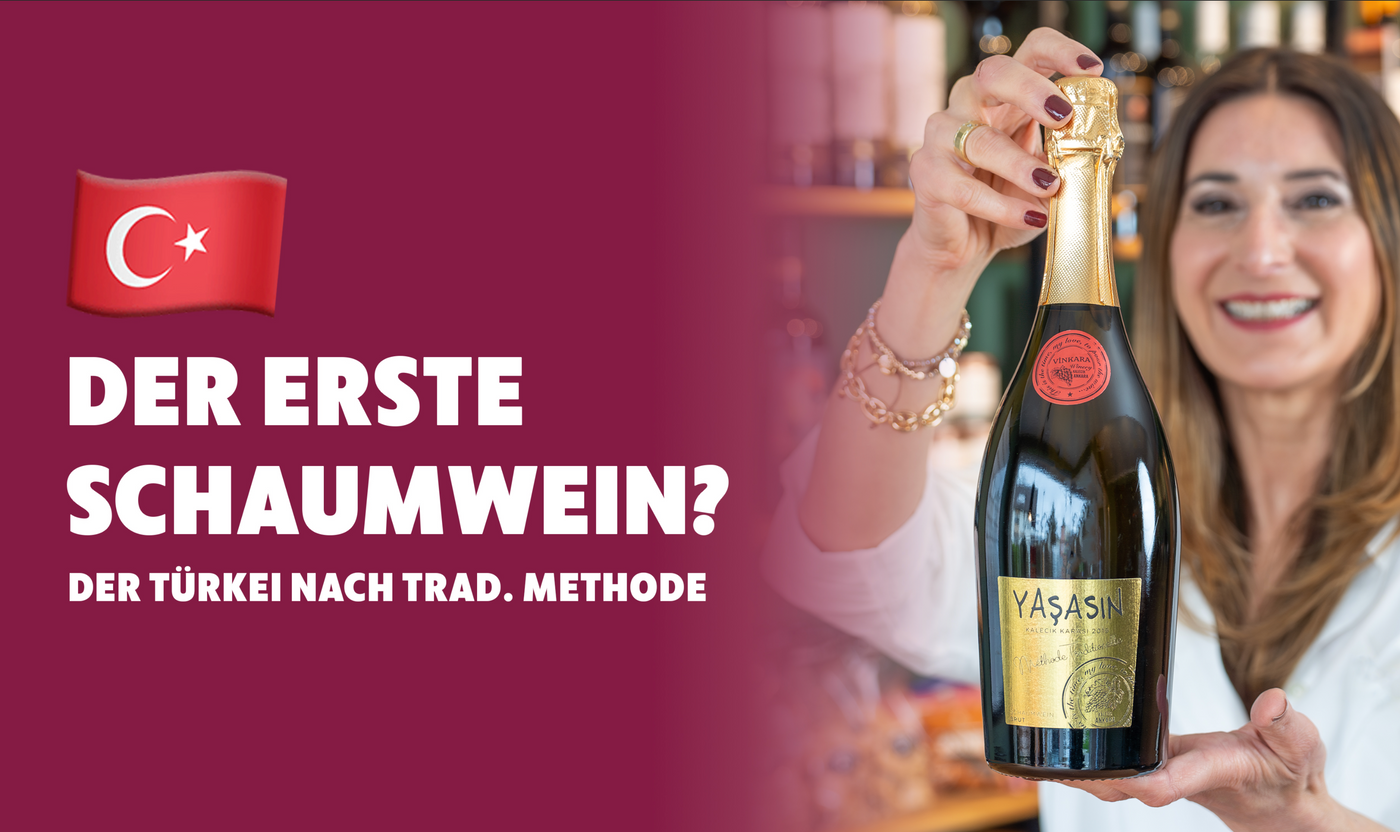 Vinkara - Yasasin brut 2019 - Türkei´s erster Schaumwein erzeugt nach der traditionellen Methode